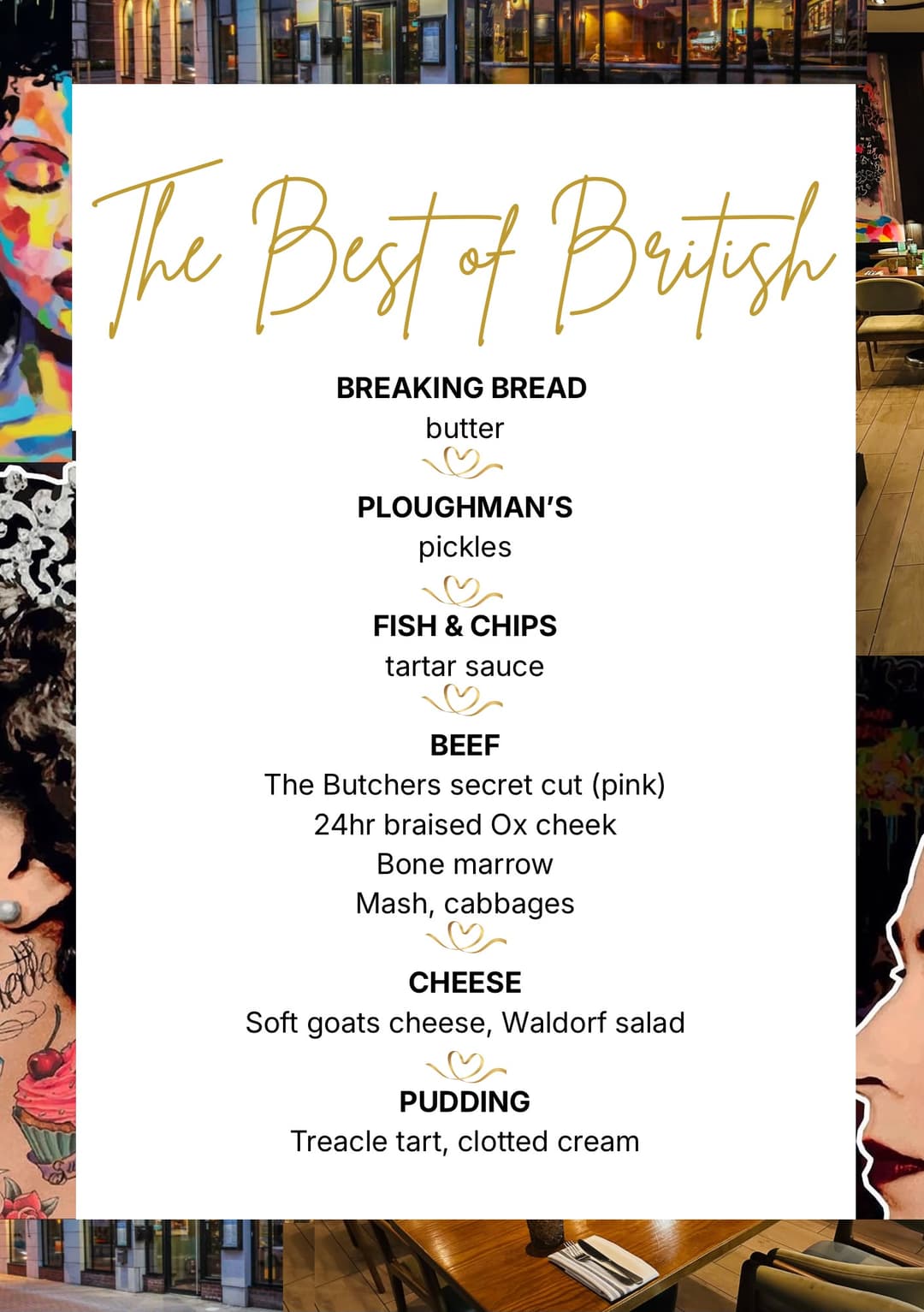 The Best of British — Five Years of HOME Menu